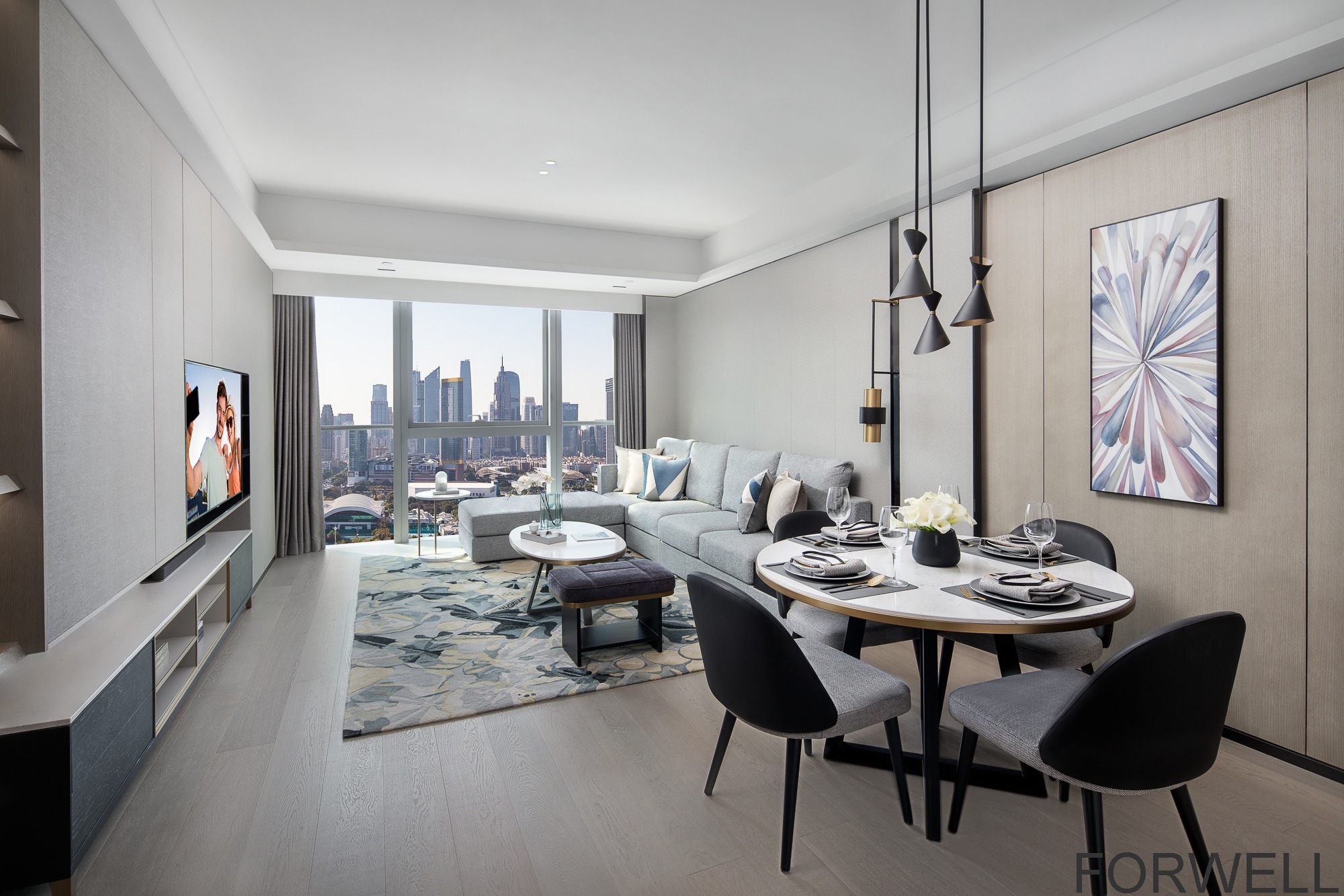 Ascott ICC Two Bedroom Deluxe Executive Suite 129m²
